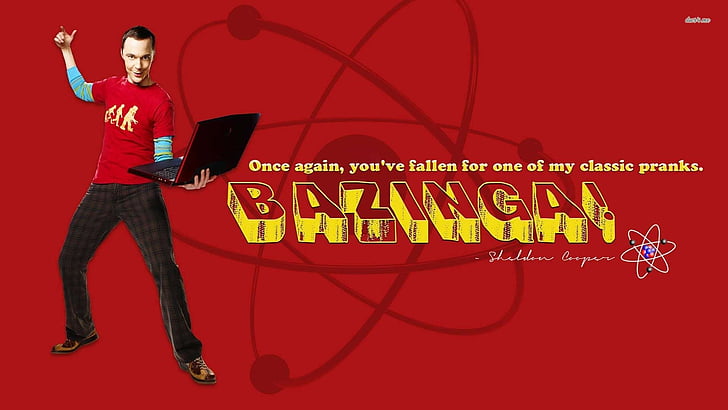 Programa de televisión, The Big Bang Theory, Bazinga, Jim Parsons, Sheldon Cooper, Fondo de pantalla HD