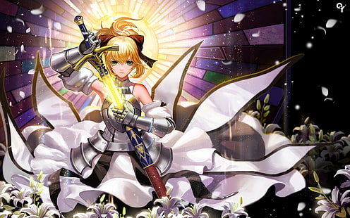 Anime Charakter Hintergrundbild, Sabre, Sabre Lily, Fate Series, HD-Hintergrundbild HD wallpaper