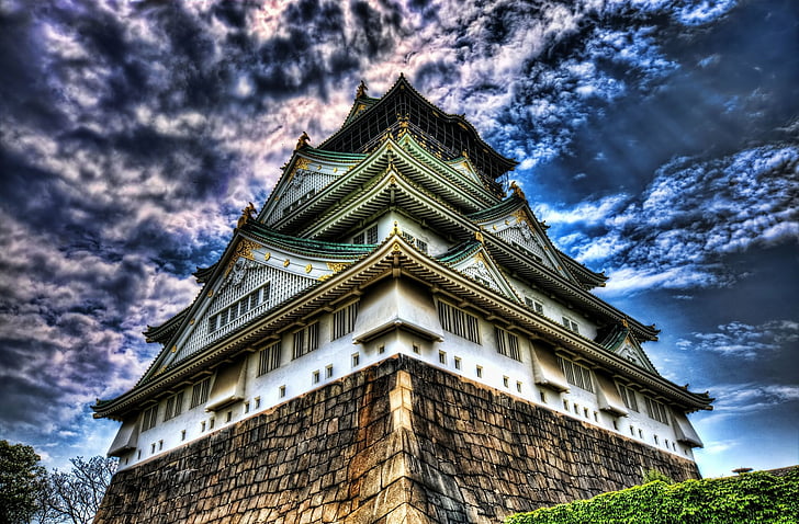 Castles, Osaka Castle, Japan, HD wallpaper