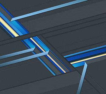Schwarz, Formen, Blau, Lager, Materialdesign, HD-Hintergrundbild HD wallpaper