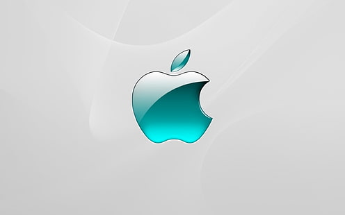 Apple、Mac、ブランド、ロゴ、ガラス、背景、光、 HDデスクトップの壁紙 HD wallpaper
