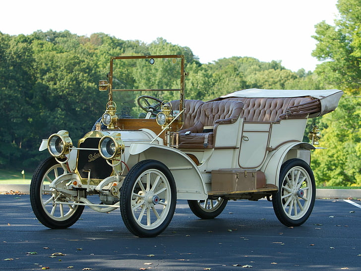 Packard, Packard Model 18 Touring, 1909 Packard Model 18 Touring, Luxury Car, Vintage Car, HD wallpaper