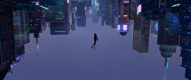 byggnad, animerade filmer, filmer, Spider-Man: Into the Spider-Verse, HD tapet