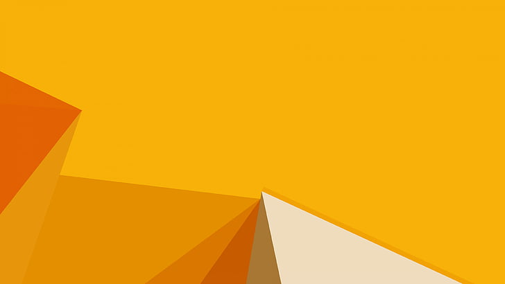 yellow color, polygon, yellow, 4k, HD wallpaper
