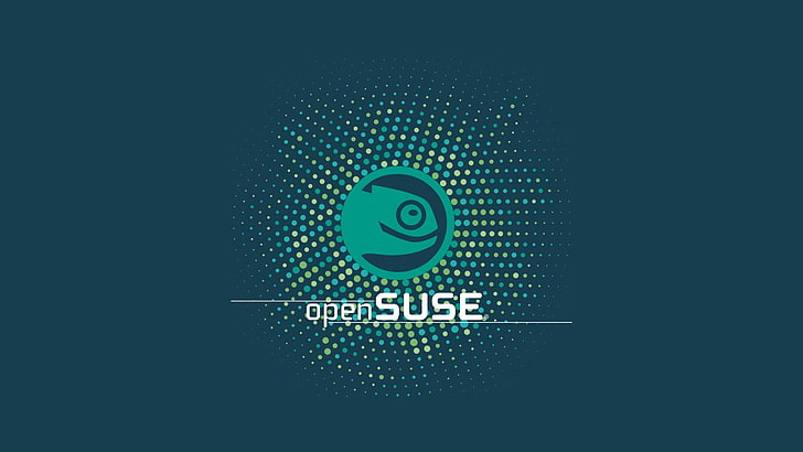 Logo OpenSuse, openSUSE, Linux, gecko, Fond d'écran HD