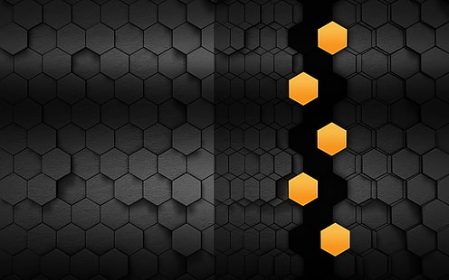 grid, hexagon, honeycombs, HD wallpaper HD wallpaper