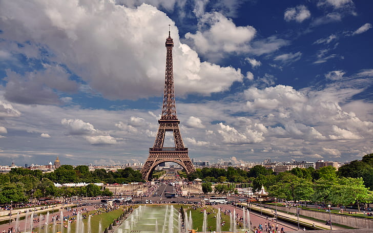 Эйфелева башня, башня HD, городской пейзаж, башня, Париж, Эйфелева башня, HD обои