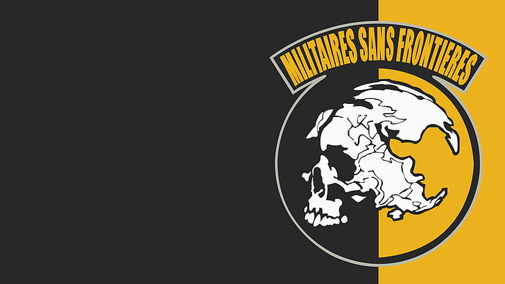 Militaries Sans Frontieres text, Metal Gear Solid, Metal Gear Solid: Peace Walker, Militaires Sans Frontieres, video games, HD wallpaper
