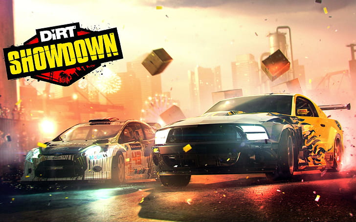 Dirt Showdown, póster del juego de enfrentamiento de suciedad, suciedad, enfrentamiento, juegos, Fondo de pantalla HD