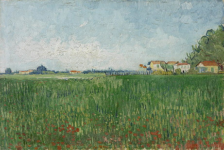 Vincent van Gogh, pittura a olio, pittura, paesaggio, Sfondo HD HD wallpaper