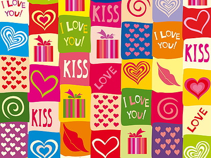I Love You, love hearts, I, Love, You, Hearts, HD wallpaper HD wallpaper