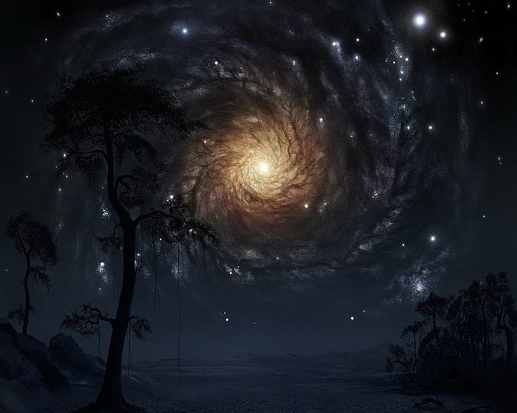 宇宙の木の銀河1280x1024宇宙銀河hdアート 木 宇宙 Hdデスクトップの壁紙 Wallpaperbetter