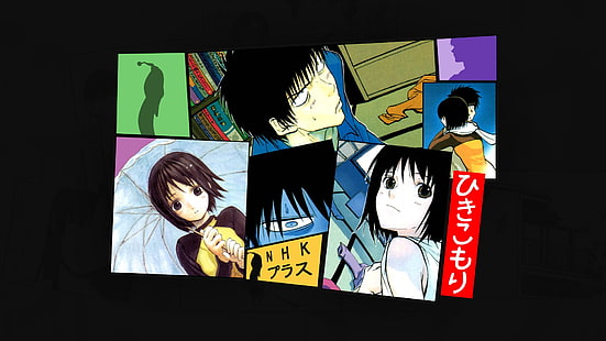 Anime, Welcome To The N.H.K., Misaki Nakahara, Tatsuhiro Satou, HD wallpaper HD wallpaper