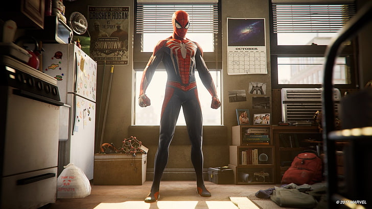 Филмът за Spider-Man все още е скрийншот, Spider-Man, Spider-Man (PS4), HD тапет