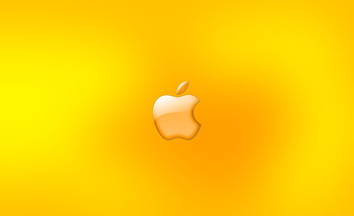 Apple Logo Gold, желтые обои Apple logo, Компьютеры, Mac, Apple, Золото, Логотип, HD обои