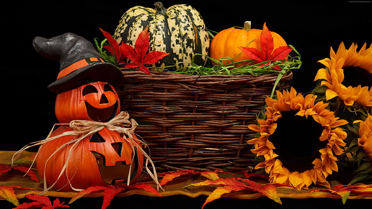 31 october, Halloween, Holiday, pumpkin host, HD wallpaper