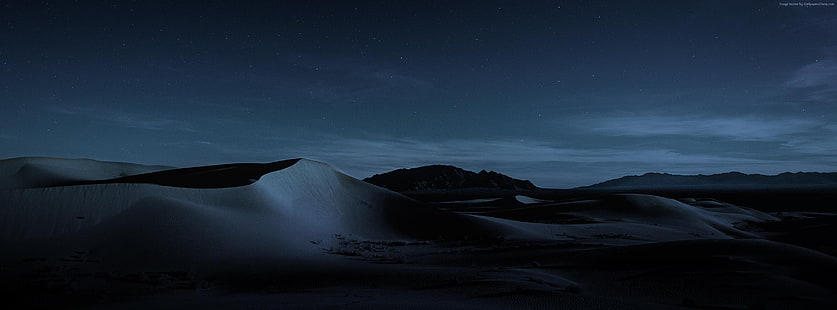 砂丘、4K、夜、macOS Mojave、 HDデスクトップの壁紙 HD wallpaper