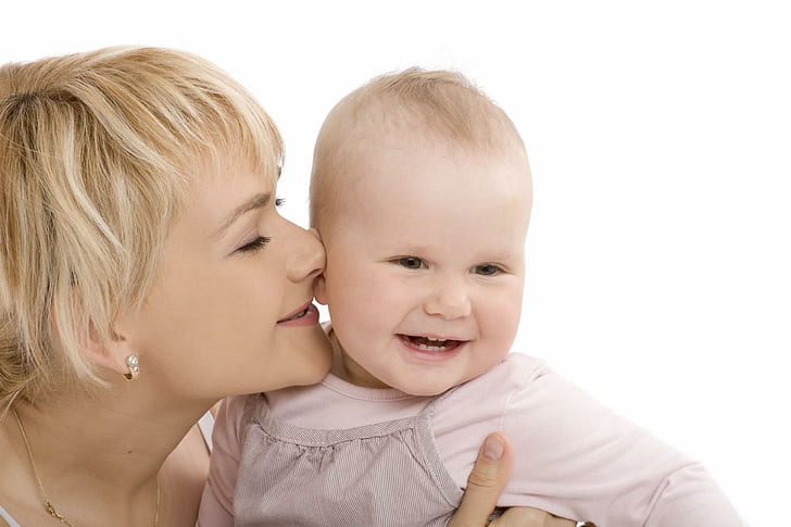 Baby-Kuss-nettes Kind scherzt Stimmungs-Liebe, Kinder, Baby, Kind, nett, Kinder, Kuss, Liebe, Stimmung, HD-Hintergrundbild