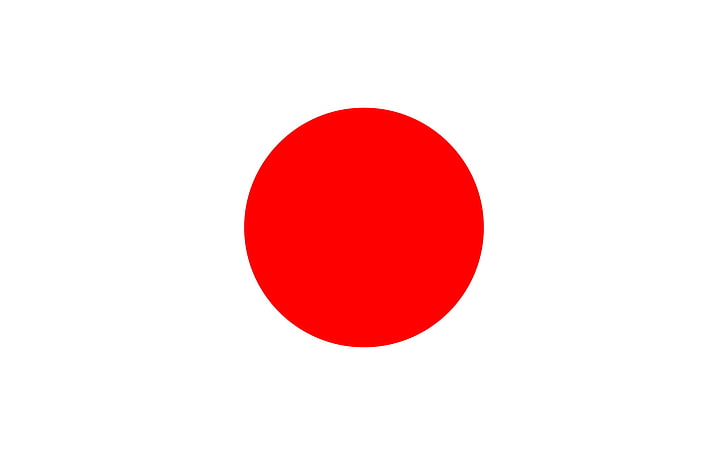 Bandiera del Giappone, il sole, tondo, bandiera del Giappone, Sfondo HD