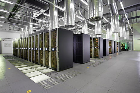 black steel cabinet, server, technology, datacenter, SGI, HD wallpaper HD wallpaper