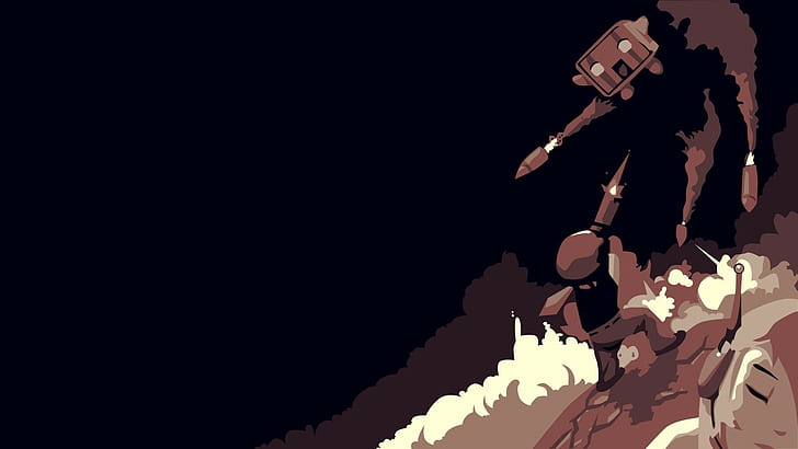 Cave story, Character, Missiles, Explosion, Graphics, HD wallpaper