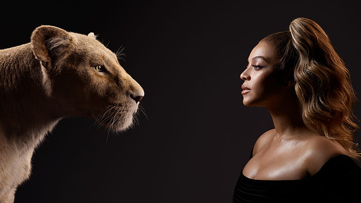 Film, The Lion King (2019), Beyoncé, Nala (The Lion King), Tapety HD
