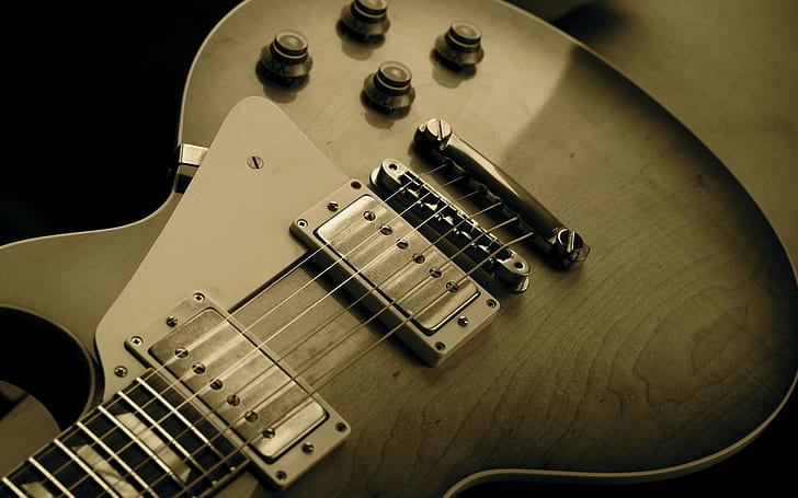 Gibson Les Paul, musica, vintage, Sfondo HD
