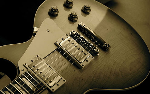 Gibson Les Paul, música, vintage, Fondo de pantalla HD HD wallpaper