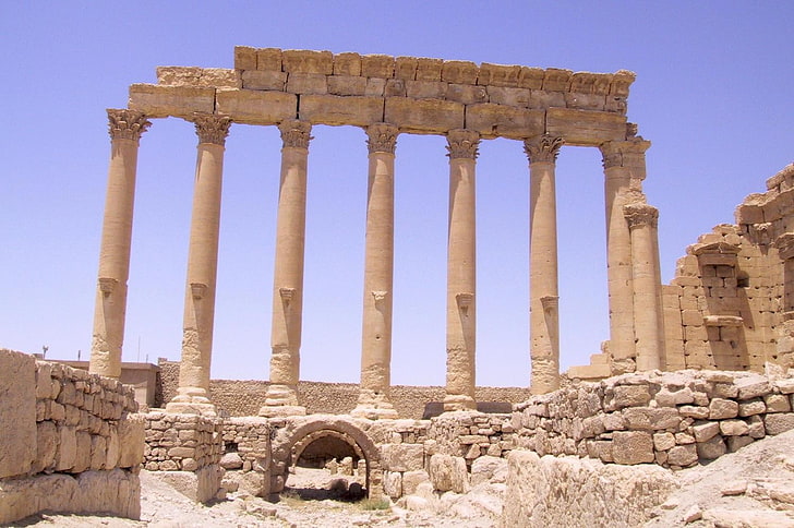 Suriye, kalıntılar, tapınak, HD masaüstü duvar kağıdı
