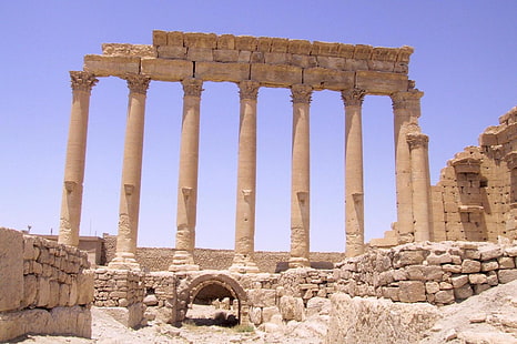 Syrie, ruines, temple, Fond d'écran HD HD wallpaper
