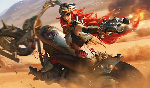 Miss Fortune (League of Legends), League of Legends, weapon, HD wallpaper HD wallpaper