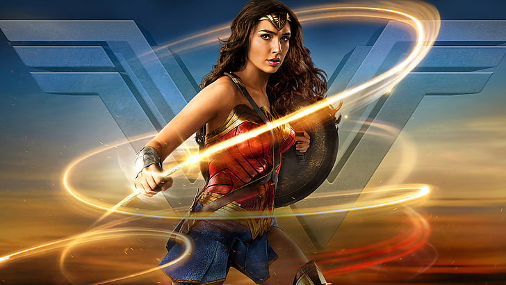 Gal Gadot as Wonderwoman, Gal Gadot, Wonder Woman, HD, HD wallpaper