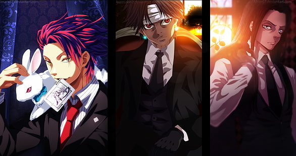 Anime, Hunter x Hunter, Chrollo Lucilfer, Hisoka (Hunter × Hunter), Illumi Zoldyck, HD tapet HD wallpaper