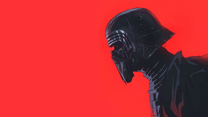 Kylo Ren, Maske, rot, Star Wars, HD-Hintergrundbild