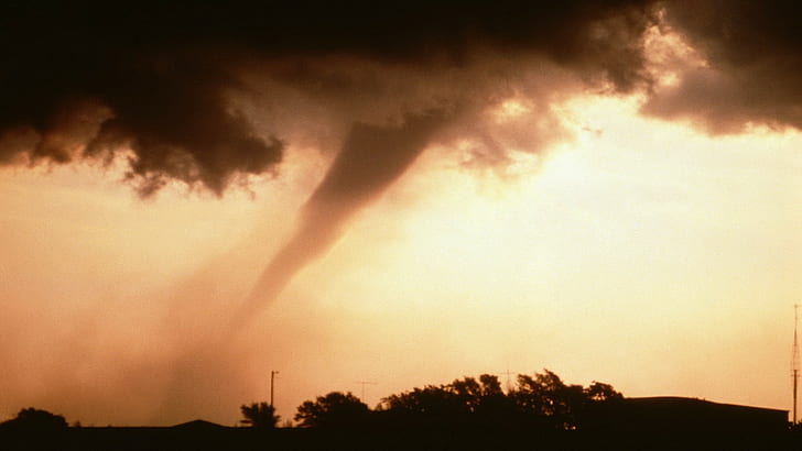 Tornado Storm HD, природа, буря, торнадо, HD тапет