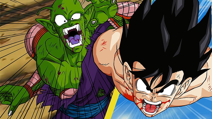 Dragonball Z Piccolo und Son Goku Illustration, Dragon Ball Z, HD-Hintergrundbild