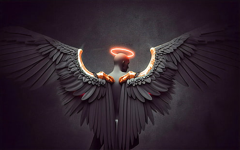 Fantazja, anioł, skrzydła, Tapety HD HD wallpaper