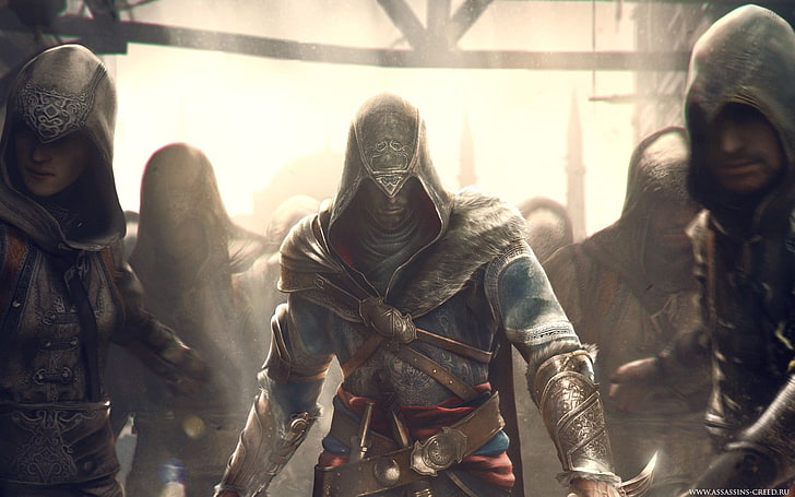 Cartel de la Unidad de Assassin's Creed, Assassin's Creed, Assassin's Creed: Revelations, Ezio Auditore da Firenze, Fondo de pantalla HD