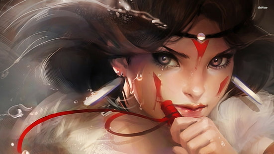 Studio Ghibli, Prinzessin Mononoke, Anime, Sakimichan, Anime Girls, HD-Hintergrundbild HD wallpaper