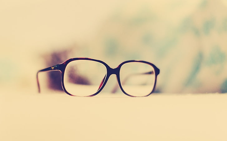 óculos na superfície, fotografia, óculos, HD papel de parede