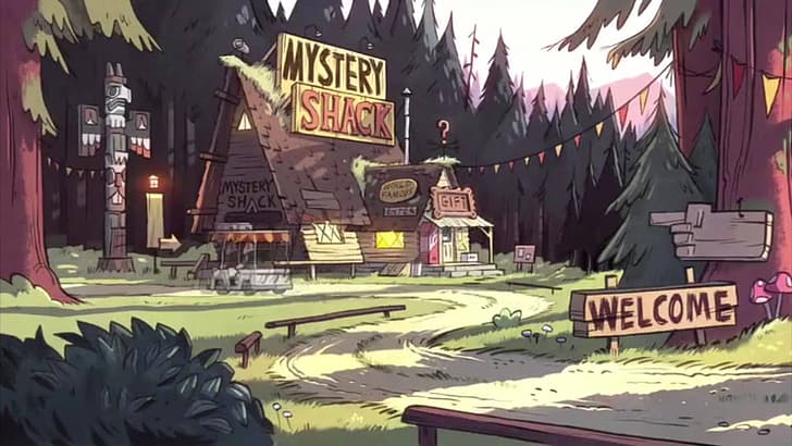 Gravity Falls, animación, Fondo de pantalla HD