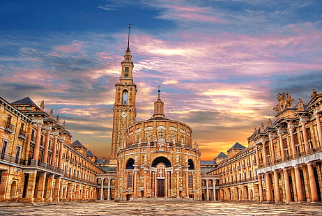 Zuhause, Bereich, Kirche, Spanien, Asturien, Gijón, HD-Hintergrundbild HD wallpaper