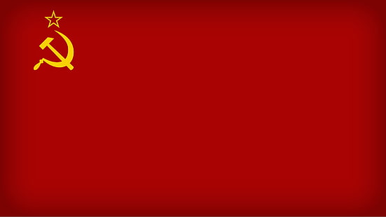 bandeira amarela de âncora e estrela, vermelho, estrela, bandeira, URSS, o martelo e foice, comunismo, HD papel de parede HD wallpaper