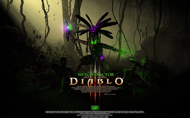 Diablo игровой плакат, Diablo III, видеоигры, Diablo, HD обои
