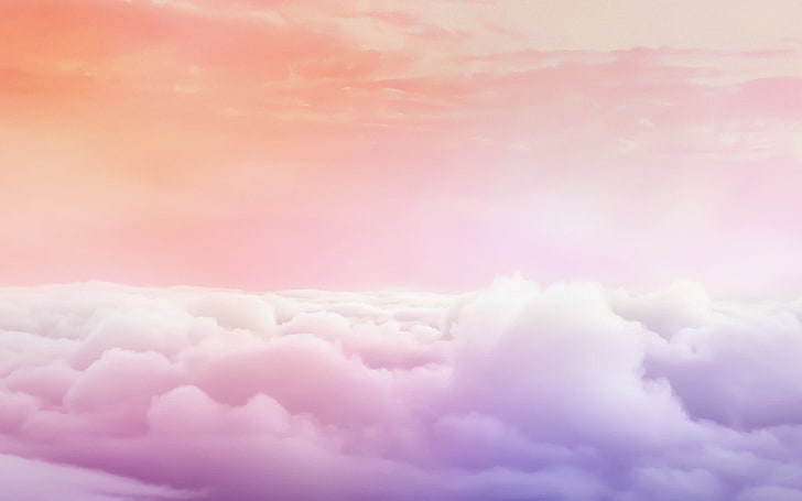 Розовое небо облако вектор Galaxy Note 8, HD обои