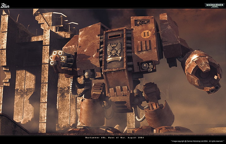 papel de parede de jogo, Warhammer, Dreadnaught, Marines, Espaço, Space Marine, HD papel de parede