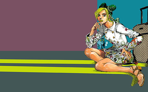 JoJos bizarres Abenteuer, Anime, Manga, Hirohiko Araki, Jolyne Cujoh, HD-Hintergrundbild HD wallpaper