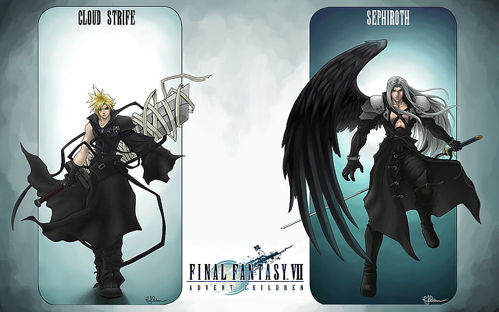 final fantasy sephiroth cloud strife 1680x1050 Gry wideo Final Fantasy HD Art, Final Fantasy, sephiroth, Tapety HD