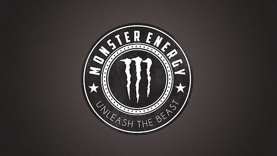 Monster Energy logo, logo, commercial, HD wallpaper HD wallpaper