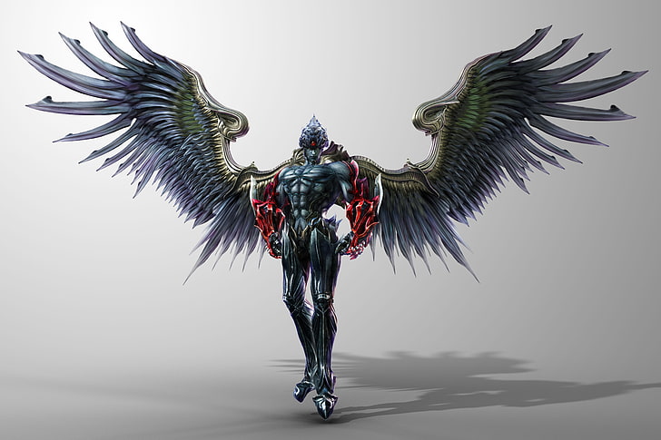 Spielplakat, Flügel, Tekken, Devil Jin, HD-Hintergrundbild